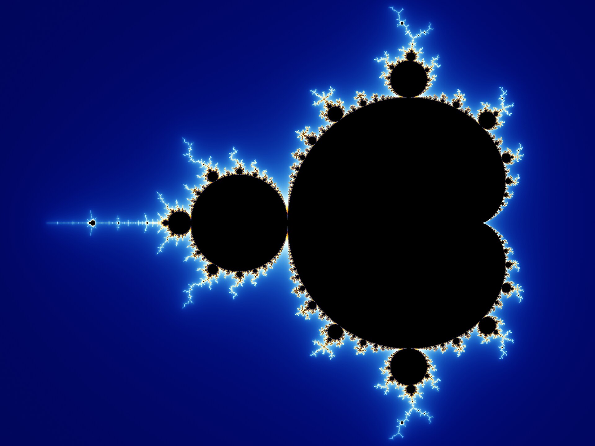 The Mandelbrot set. One short equation produces endless detail.