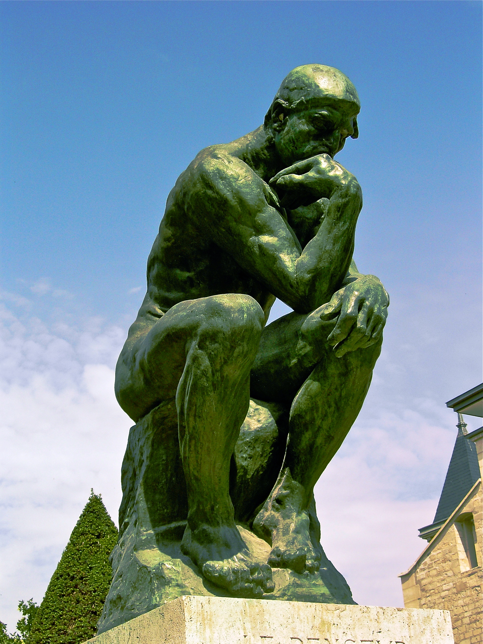 The Thinker, by Auguste Rodin.